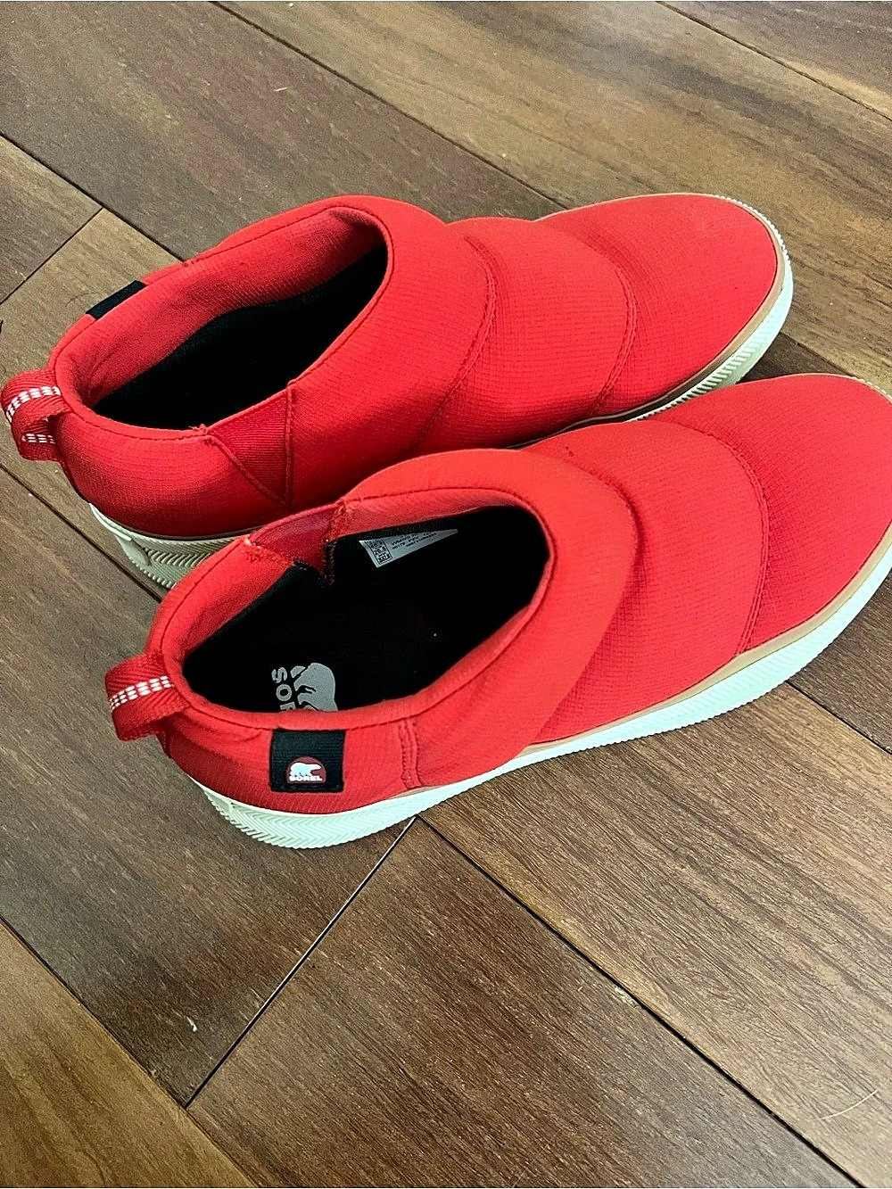 Sorel Out N About IV Mini Puffy Boot Red & White US 9.5